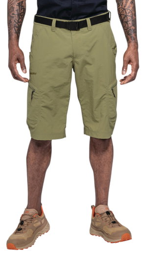 Schöffel Reise-Wanderhose Silvaplana2 (UV-Schutz) kurz olivegrün Herren
