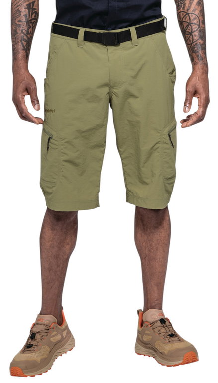 Schöffel Reise-Wanderhose Silvaplana2 (UV-Schutz) kurz olivegrün Herren
