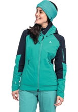 Schöffel Skijacke Kals (Softshelljacke, 3-Lagen Gore-Tex, winddicht) grün Damen