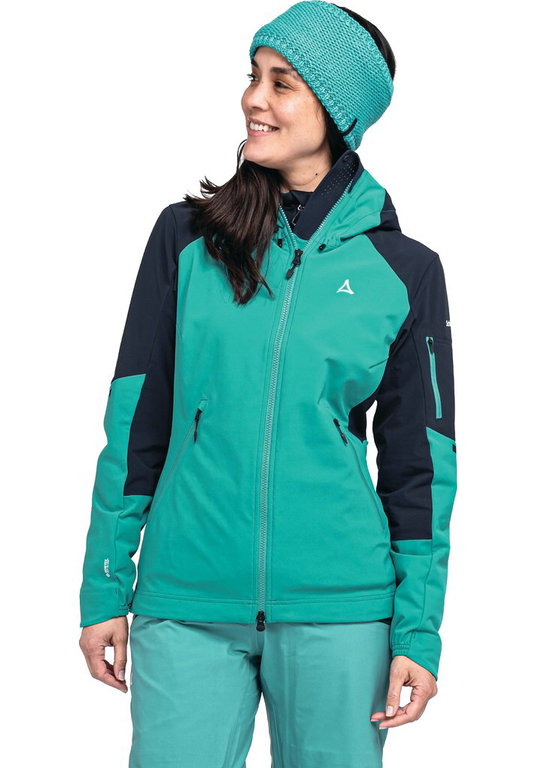 Schöffel Skijacke Kals (Softshelljacke, 3-Lagen Gore-Tex, winddicht) grün Damen