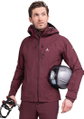 Schöffel Skijacke Pizac 3-Lagen (Hardshelljacke, wasserdicht, winddicht) weinrot Herren