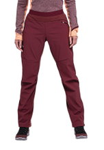 Schöffel Softshell-Wanderhose Rinnen Pant (hohe Atmungsaktivität, elastischer Bund) lang weinrot Damen