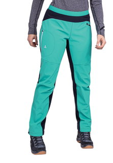 Schöffel Softshell-Wanderhose Rinnen Pant (hohe Atmungsaktivität, elastischer Bund) lang grün Damen