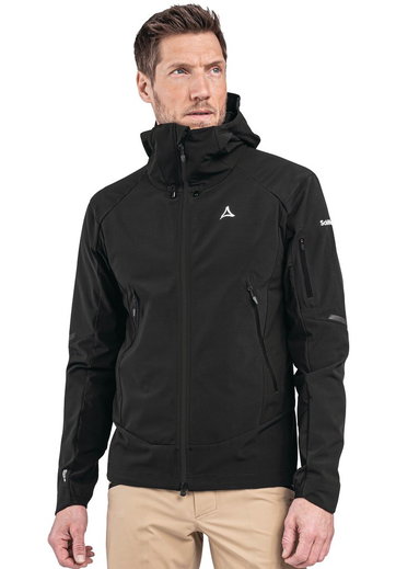 Schöffel Skijacke Kals (Softshelljacke, 3-Lagen Gore-Tex, winddicht) schwarz Herren
