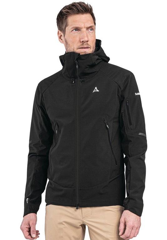 Schöffel Skijacke Kals (Softshelljacke, 3-Lagen Gore-Tex, winddicht) schwarz Herren