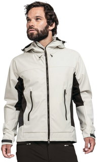 Schöffel Softshelljacke Mountain Style Blaueis MNS (hohe Atmungsaktivität, wasserabweisend) beige/schwarz Herren