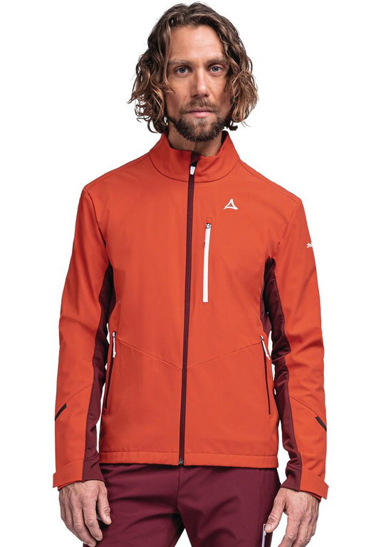 Schöffel Softshelljacke Rinnen (hohe Atmungsaktivität und Feuchtigkeitstransport) orange Herren