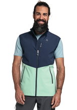 Schöffel Softshellweste Tonion Vest (atmungsaktiv, winddicht) dunkelblau/mint Herren