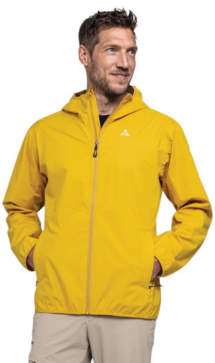 Schöffel Trekking-Wanderjacke Hiking Style Migandi MNS (2.5-Lagen, wasserdicht, atmungsaktiv) gelb Herren