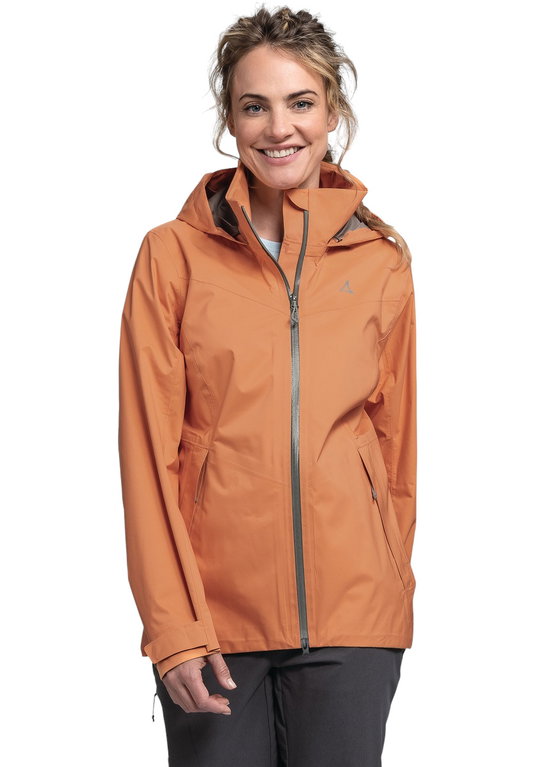 Schöffel Trekking-Wanderjacke Aiplspitz (wasserdicht, 2-Lagen VENTURI) orange Damen