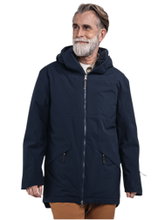 Schöffel Transitional Rain Jacket Urban Insulated Parka Style Malkay (waterproof, breathable) navy blue men's