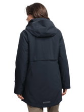 Schöffel Transitional Rain Jacket Urban Insulated Parka Style Malkay (waterproof, breathable) navy blue ladies