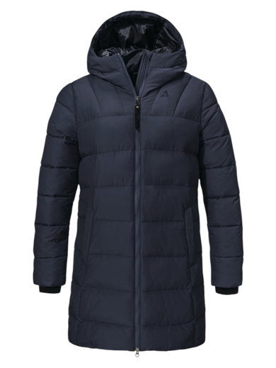 Schöffel Winter Parka Urban Insulated Style Boslix (warming thanks to down filling) navy blue ladies