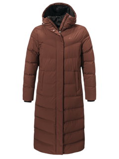 Schöffel Winter-Daunenmantel Urban Down Style Vindave (wärmend dank Daunenfüllung) braun Damen