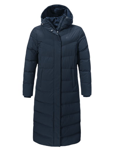 Schöffel Winter-Daunenmantel Urban Down Style Vindave (wärmend dank Daunenfüllung) navyblau Damen