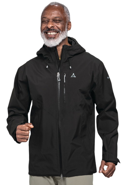 Schöffel Wanderjacke Hiking Jacket Style Mauku MNS (wasserdicht, mit Kapuze) schwarz Herren