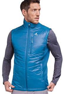 Schöffel Wander-Weste Hybrid Stams Vest (strapazierfähig, atmungsaktiv) blau Herren