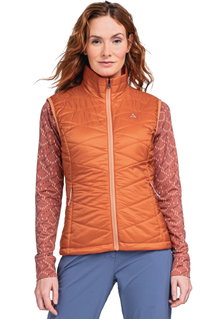 Schöffel Wander-Weste ZipIn Seewand Vest (wasserabweisend, winddicht) orange Damen
