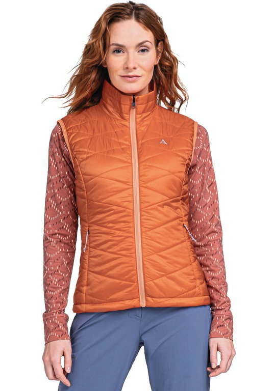 Schöffel Wander-Weste ZipIn Seewand Vest (wasserabweisend, winddicht) orange Damen