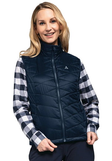 Schöffel Wander-Weste ZipIn Seewand Vest (wasserabweisend, winddicht) dunkelblau Damen