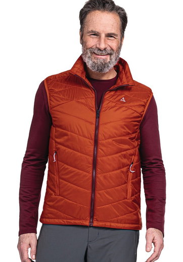 Schöffel Wander-Weste ZipIn Seewand Vest (wasserabweisend, winddicht) orange Herren
