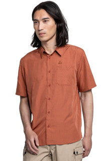 Schöffel Hiking Shirt CIRC Style Dalfoss (UV Protection, Chest Pocket) Short Sleeve Red Men's