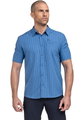Schöffel Wanderhemd CIRC Shirt Style Dalfoss (UV Schutz, Brusttasche) kurzarm blau Herren