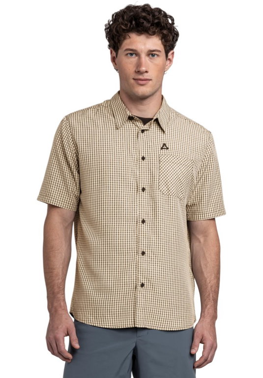 Schöffel Wanderhemd CIRC Shirt Style Dalfoss (UV Schutz, Brusttasche) kurzarm schwarz Herren