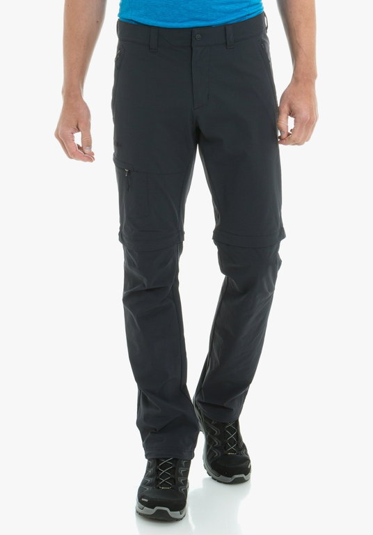 Schöffel Wanderhose Koper1 Zip Off (Hosenbeine abtrennbar, atmungsaktiv, schnelltrocknend) schwarz Herren