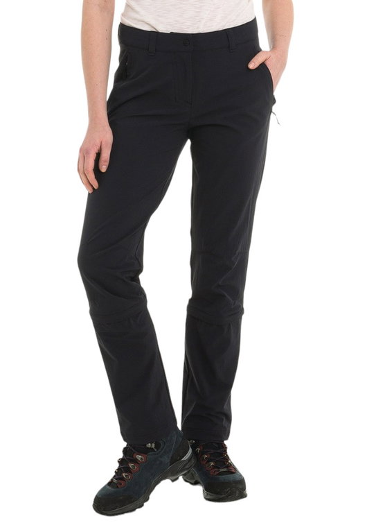 Schöffel Wanderhose Pant Engadin1 Zip Off (4-Wege Stretch, strapazierfähig) lang schwarz Damen