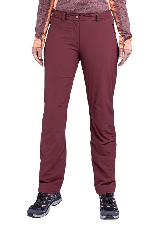 Schöffel Wanderhose Pant Engadin1 Warm (4-Wege Stretch, strapazierfähig) lang weinrot Damen