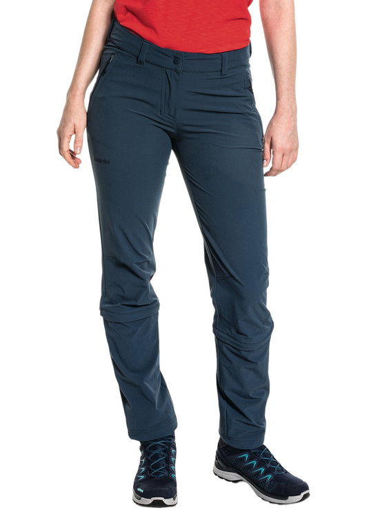Schöffel Wanderhose Pant Engadin1 Zip Off (4-Wege Stretch, strapazierfähig) lang navyblau Damen