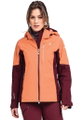 Schöffel Trekking-Wanderjacke Gaschurn (2-Lagen, wasserdicht und atmungsaktiv) orange/weinrot Damen