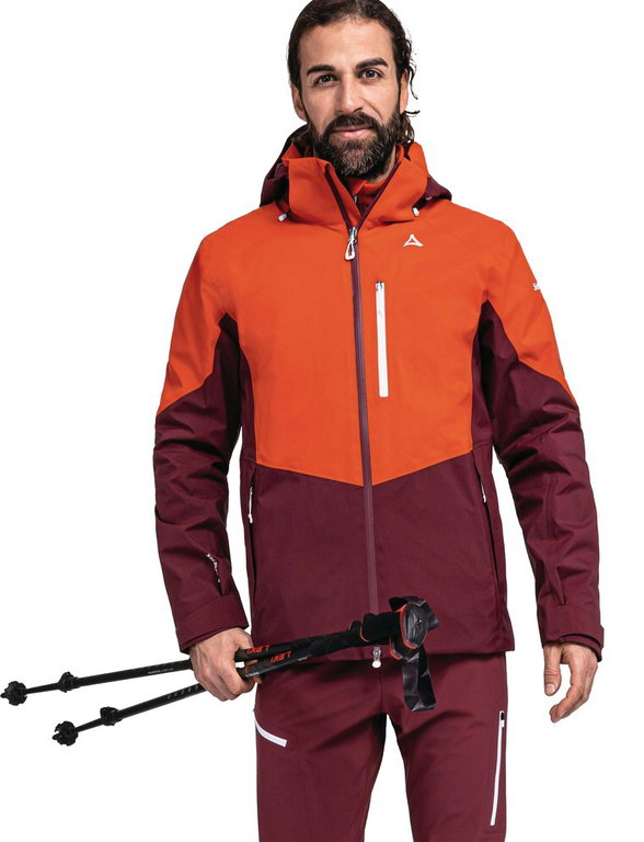 Schöffel Trekking-Wanderjacke Gaschurn (2-Lagen, wasserdicht und atmungsaktiv) rot Herren