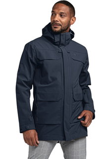 Schöffel Trekking-Wanderjacke Geneva (Sommer, wasser-winddicht) navyblau Herren