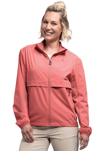 Schöffel Wanderjacke Graz (4-Wege-Stretch, winddicht) rosa Damen