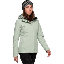 Schöffel Wanderjacke Hiking 3in1 Style Okere Jacket (2-Lagen VENTURI, wasserdicht) jade mintgrün Damen