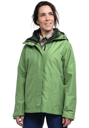 Schöffel Wanderjacke Hiking 3in1 Style Okere Jacket (2-Lagen VENTURI) grün Damen