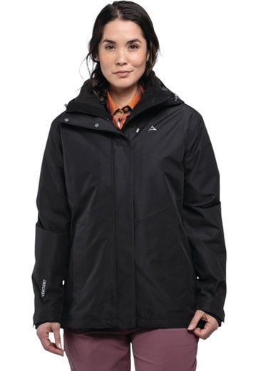 Schöffel Wanderjacke Hiking 3in1 Style Okere Jacket (2-Lagen VENTURI) schwarz Damen