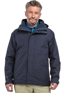 Schöffel Kurtka wędrówkowa Hiking 3w1 Style Okere (2-warstwowy VENTURI) granatowy męski
