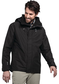 Schöffel Wanderjacke Hiking 3in1 Style Okere Jacket (wasserdicht, 2-Lagen VENTURI) schwarz Herren