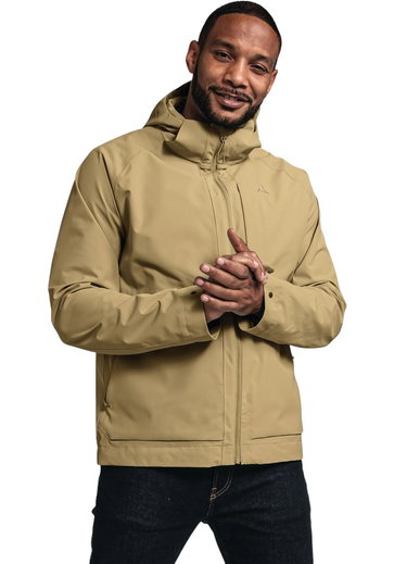 Schöffel Trekking-Wanderjacke Lausanne (wasser- und winddicht) beige Herren