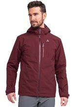 Schöffel Wanderjacke Torspitze (4-Wege-Stretch, wasserdicht) weinrot Herren