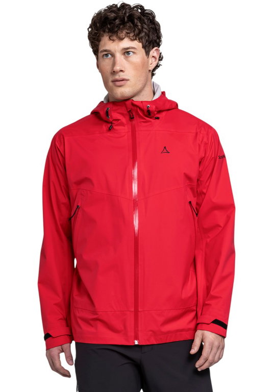 Schöffel Trekking-Wanderjacke Vistdal (2.5-Lagen, wasserdicht, winddicht) rot Herren
