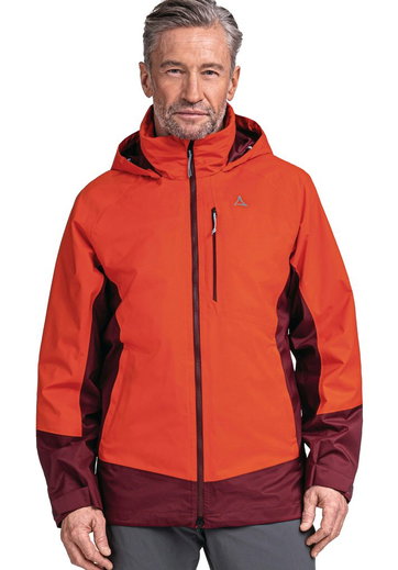 Schöffel Trekking-Wanderjacke ZipIn Stanzach (wasserdicht) rot Herren