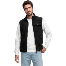 Schöffel Wende-Fleeceweste Purga (Sherpa-Fleece, warm) schwarz Herren