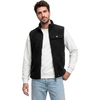 Schöffel Wende-Fleeceweste Purga (Sherpa-Fleece, warm) schwarz Herren