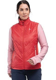 Schöffel Hybrid-Weste Hiking Hybrid VT Style Cascata WMS (winddicht, atmungsaktiv) rot Damen