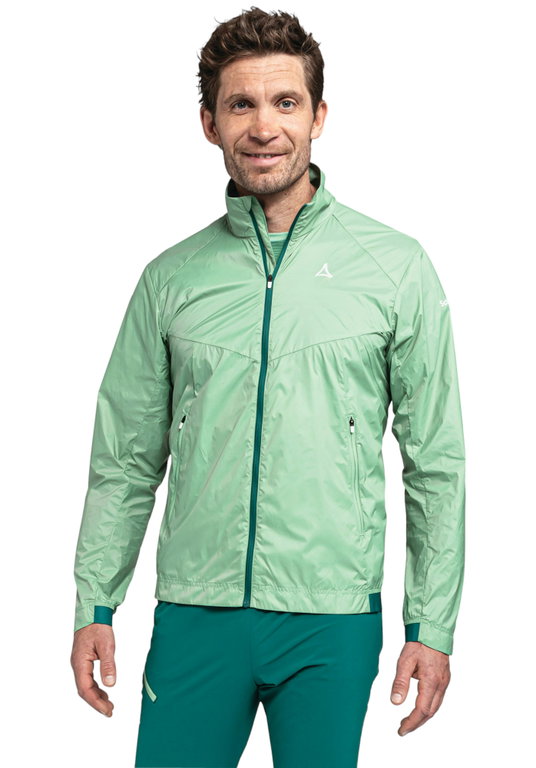 Schöffel Wander-/Windjacke Bygstad (leicht, winddicht, wasserabweisend) mintgrün Herren