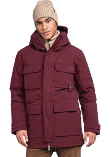 Schöffel Winter-Daunenparka Ridgeland (wind- und wasserdicht, leicht) weinrot Herren
